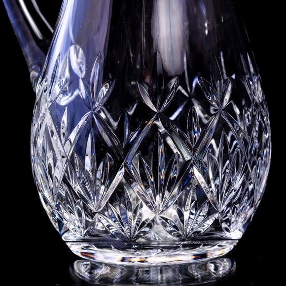 Tiffany and Co. Crystal Water Pitcher With Hand-Cut Floral Design | Sybil - Picture 6 of 10